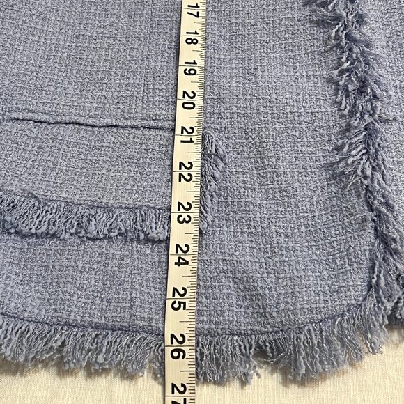NWT Sag Harbor Women's Blazer 18 Fringe Tweed Jacket Purple Workwear - Picture 9 of 11